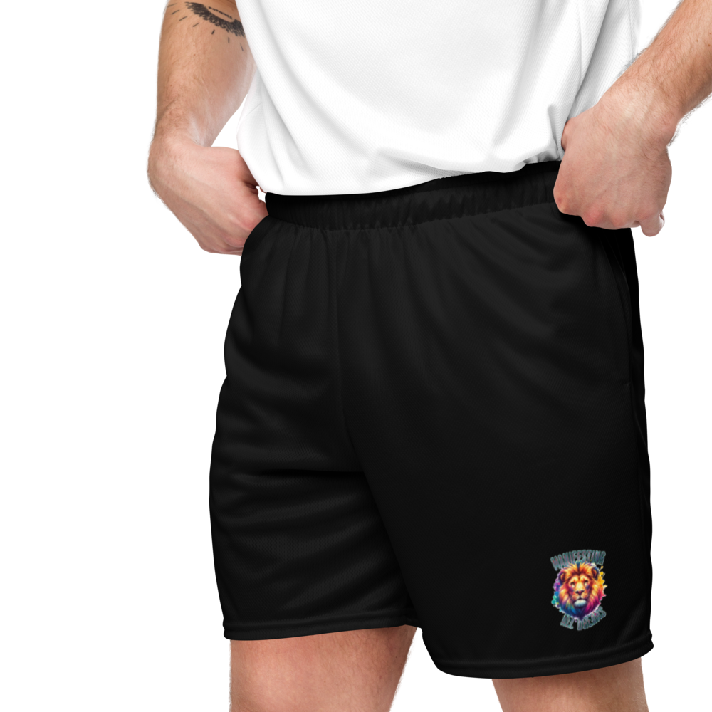 Xclusivee Lion Mesh Shorts