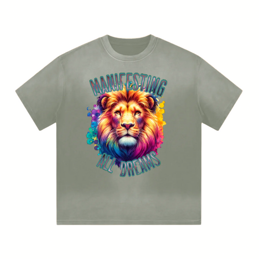 Xclusivee “I” Shaped Lion Washed Shirt