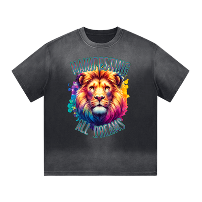Xclusivee “I” Shaped Lion Washed Shirt